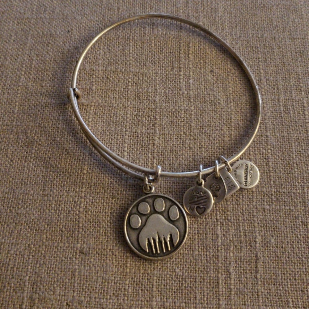 Alex and Ani dog paw bangle